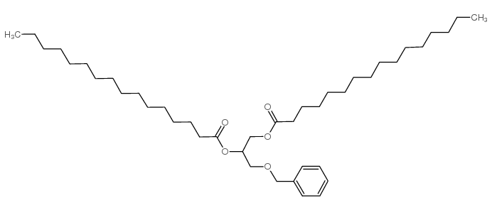 1,2-二棕榈酰-3-o-苄基-rac-甘油结构式