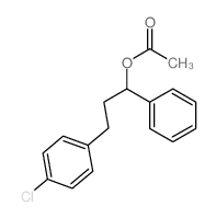 Benzenepropanol,4-chloro-a-phenyl-, 1-acetate Structure