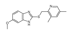 2-[[(3,5-二甲基-2-吡啶基)甲基]硫基]-5-甲氧基-1H-苯并咪唑结构式