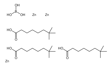 boric acid,7,7-dimethyloctanoic acid,zinc Structure