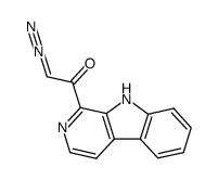 2-diazo-1-(9H-pyrido[3,4-b]indol-1-yl)ethanone结构式