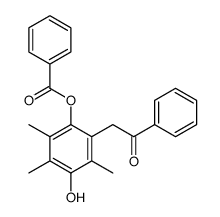 (4-hydroxy-2,3,5-trimethyl-6-phenacylphenyl) benzoate结构式