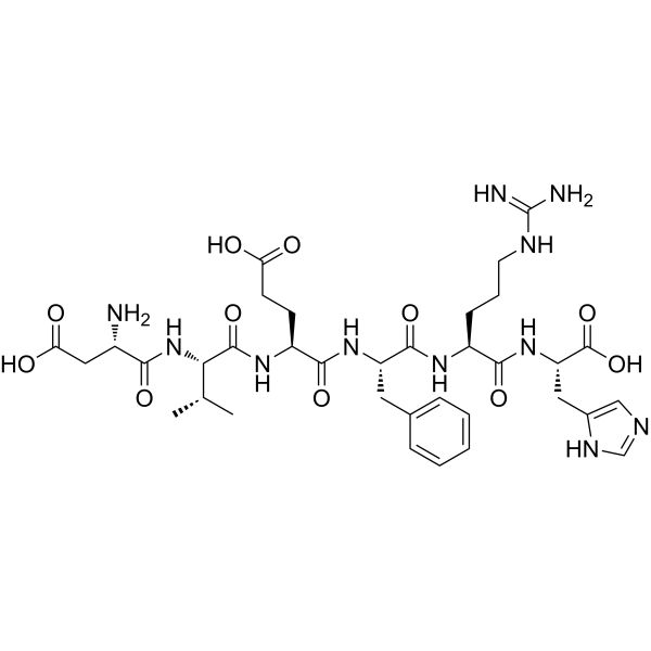 (Val²)-Amyloid β-Protein (1-6) trifluoroacetate salt结构式