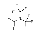 N-(difluoromethyl)-1,1,1-trifluoro-N-(trifluoromethyl)methanamine结构式
