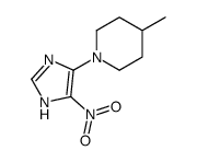 4-(4-Methylpiperidino)-5-nitro-1H-imidazole结构式