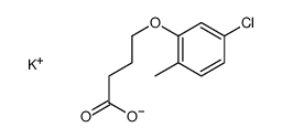 potassium 4-(4-chloro-o-tolyloxy)butyrate Structure