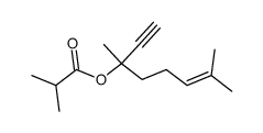 isobutyric acid-(1-ethynyl-1,5-dimethyl-hex-4-enyl ester)结构式
