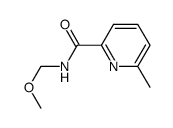 6-methyl-pyridine-2-carboxylic acid methoxy-methyl-amide Structure