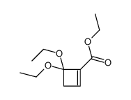 ethyl 4,4-diethoxycyclobutene-1-carboxylate结构式