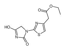 ethyl 2-[2-(2,4-dioxoimidazolidin-1-yl)-1,3-thiazol-4-yl]acetate结构式