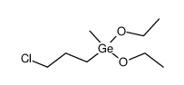 (3-chloropropyl)diethoxy(methyl)germane Structure