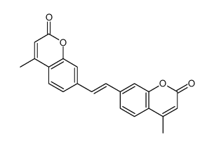 7,7'-vinylenebis[4-methyl-2-benzopyrone]结构式