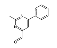 2-methyl-6-phenyl-4-pyrimidinecarbaldehyde结构式