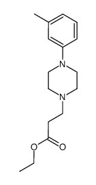 3-(4-m-tolyl-piperazino)-propionic acid ethyl ester结构式