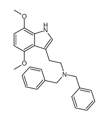 N,N-dibenzyl-4,7-dimethoxytryptamine Structure