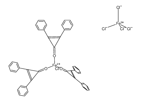 [(diphenylcyclopropenone)3FeCl]FeCl4结构式
