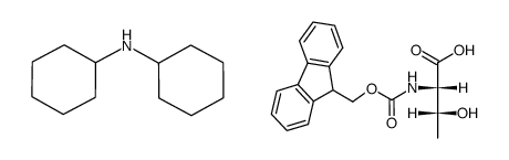 N-(9-fluorenylmethyloxycarbonyl)-L-threonine*DCHA Structure