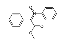 (E)-N-(2-methoxy-2-oxo-1-phenylethylidene)aniline oxide Structure