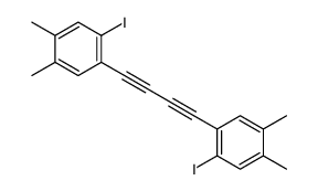 1-iodo-2-[4-(2-iodo-4,5-dimethylphenyl)buta-1,3-diynyl]-4,5-dimethylbenzene Structure