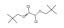 1,2 dichloro-1,2-dineopentyloxyethane Structure