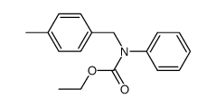 N-(p-Methylbenzyl)-N-ethoxycarbonylanilin结构式