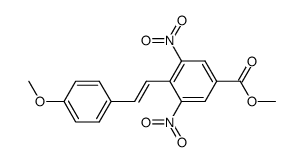 4'-methoxy-2,6-dinitro-trans()-stilbene-4-carboxylic acid methyl ester结构式