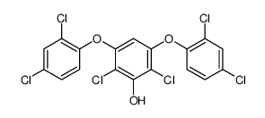 2,6-dichloro-3,5-bis(2,4-dichlorophenoxy)phenol Structure