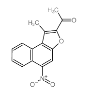 1-(1-Methyl-5-nitronaphtho(2,1-b)furan-2-yl)ethanone结构式