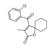 1-Oxaspiro(4.5)dec-3-en-2-one, 4-(2-chlorobenzoyl)-3-methyl-结构式