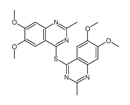 di-(6,7-dimethoxy-2-methylquinazolin-4-yl) disulphide Structure