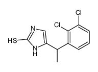 4-[1-(2,3-dichlorophenyl)ethyl]-1,3-dihydroimidazole-2-thione结构式