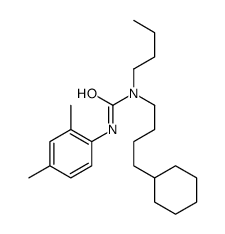 1-butyl-1-(4-cyclohexylbutyl)-3-(2,4-dimethylphenyl)urea Structure