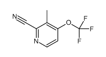 3-methyl-4-(trifluoromethoxy)pyridine-2-carbonitrile Structure
