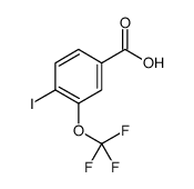 4-Iodo-3-(trifluoromethoxy)benzoic acid structure