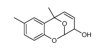 DL-5,6-Dihydro-6,8-dimethyl-2,6-epoxy-2H-1-benzoxocin-3-ol结构式