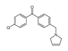 4-CHLORO-4'-(3-PYRROLINOMETHYL) BENZOPHENONE Structure