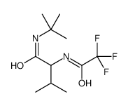 N-tert-butyl-3-methyl-2-[(2,2,2-trifluoroacetyl)amino]butanamide结构式