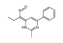 2-methyl-6-(1-nitrosopropylidene)-4-phenyl-1H-pyrimidine Structure