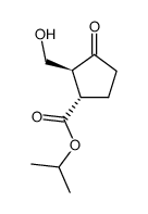 isopropyl (1S,2S)-2-(hydroxymethyl)-3-oxocyclopentane-1-carboxylate Structure