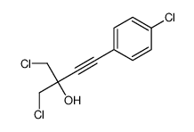 1-chloro-2-(chloromethyl)-4-(4-chlorophenyl)but-3-yn-2-ol Structure