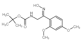 [2-(2,4-二甲氧基-苯基)-2-羟基亚氨基-乙基]-氨基甲酸叔丁酯结构式