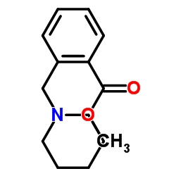 2-(1-哌啶甲基)-苯甲酸甲酯结构式