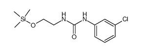 1-(m-chlorophenyl)-3-(2-(trimethylsiloxy)ethyl)urea Structure