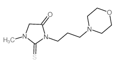 1-Methyl-3-(3-morpholinopropyl)-2-thioxoimidazolidin-4-one结构式