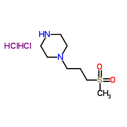 1-(3-甲烷磺酰基丙基)哌嗪二盐酸盐结构式