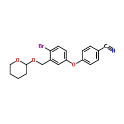 4-[4-溴-3-[[(四氢-2H-吡喃-2-基)氧基]甲基]苯氧基]苯甲腈图片