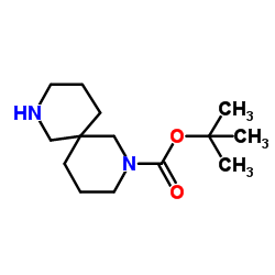 2,8-二氮杂螺[5.5]十一烷-2-羧酸叔-丁基酯结构式