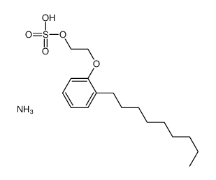 ammonium 2-(nonylphenoxy)ethyl sulphate Structure