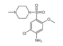 2-chloro-5-methoxy-4-(4-methylpiperazin-1-yl)sulfonylaniline Structure