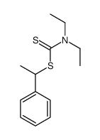 1-phenylethyl N,N-diethylcarbamodithioate Structure